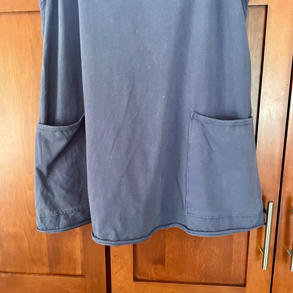 Free People Movement Hot Shot Mini Dress Built In Shorts Blue Indigo Size Medium - Picture 5 of 12
